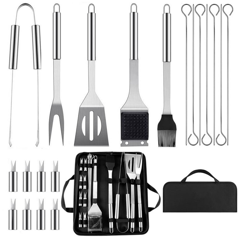 BBQ Tool Set 20PCS Stainless Steel Barbecue Grilling Utensil