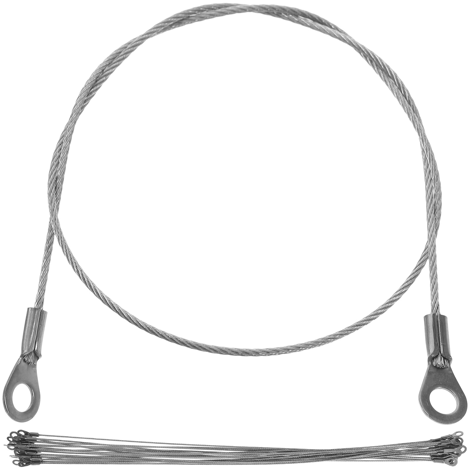 Security Lead Rope 20 Pcs Stainless Steel Cable Rope Security Lanyard Safety Strap Outdoor ...