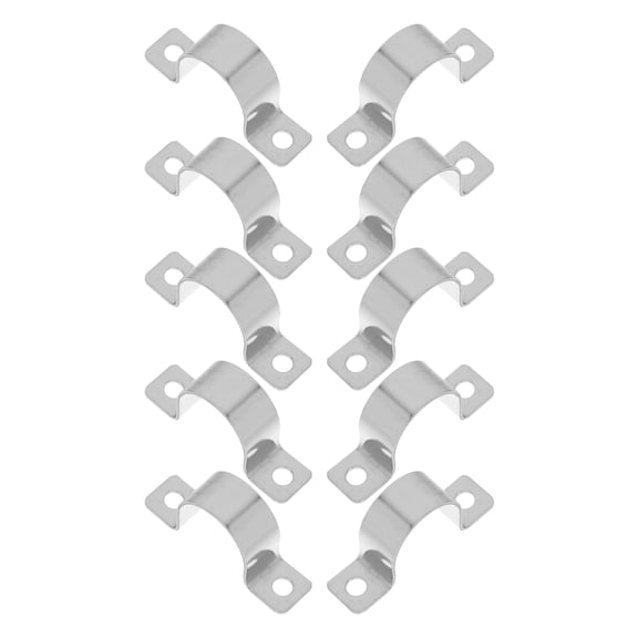 MLINS U Shaped Stainless Steel Cable Clamp for Home Use Silver Color 25mm