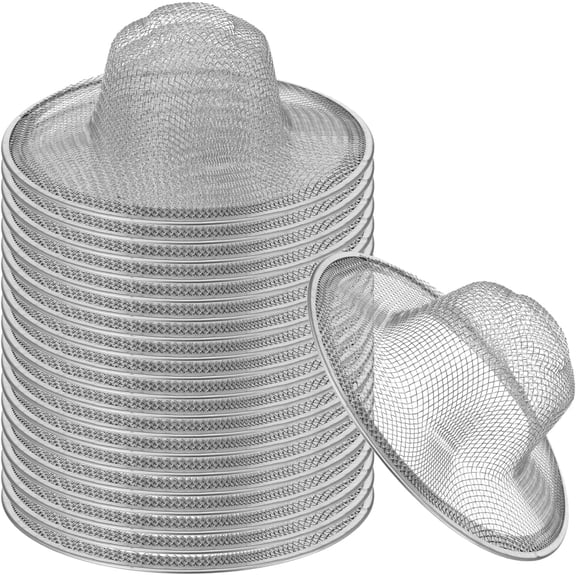 20 Pcs Stainless Steel Sink Strainer, 4.5 Inch Mesh Drain Basket, Universal Silver Kitchen Bathroom Shower Drain Filter Hair Catcher