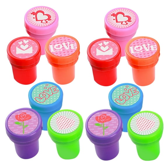 20 Pcs Bulk Stamps Valentines Day Stampers Kiss Forever Child