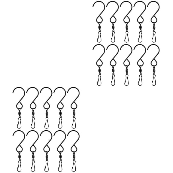 20 Pcs String Light Hook Coat Hangers Bird Feeders Swivel Hooks Clips for Wind Spinners