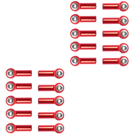 20 Pcs Sturdy Accessories Repair Accessory Ar Red Double-end Thread Rotating Joint Tie Rod