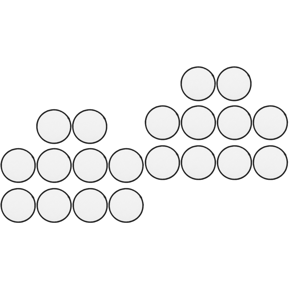 20 Pcs Sublimation Cloth Sticker Has Sublimation Blanks Sublimation