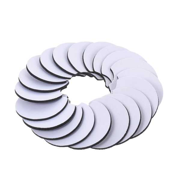 20 Pcs Sublimation Coaster DIY Neoprene Cup Pad Coasters Blanks Square Cork Car White