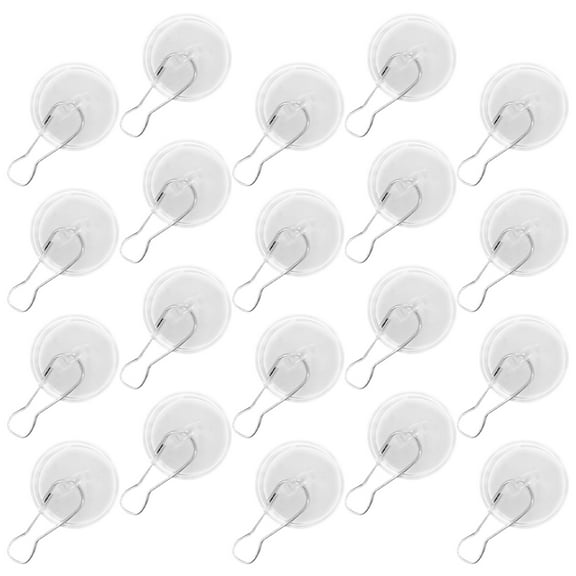 STRANDCHIC No Drill Ceiling Hooks Heavy Duty Clear for Hanging Plants Outdoor 20Pcs
