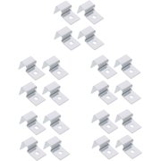 20 Pcs Support Frame Glass Holder Acrylic Fish Tank Rimless Aquarium 75 Gallon Fish Tank Rimless Tank Cover Clips Aquarium Bracket Lid Holder Clamps Fish Tank Lid Holders Frameless