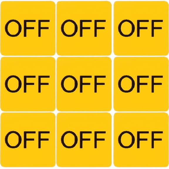 20 Pcs Switch Sticker Sensor Exercise Stickers Push Button Yellow
