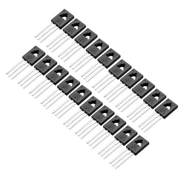 20Pcs TO-126 NPN 3 Pins PCB Through Hole Bipolar Transistor 30V 3A 1.25W
