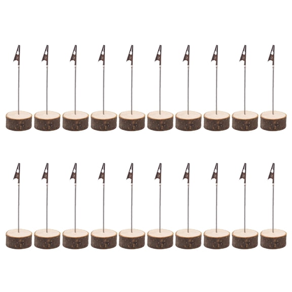 20 Pcs Table Memo Holder with Clips Photo Holder Name Card Holder for Weddings