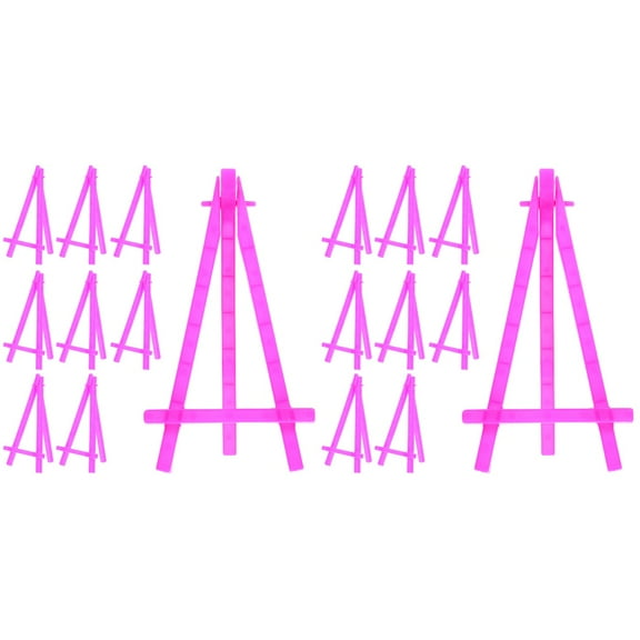 20 Pcs  Tabletop Display Easel Small Plastic Easel Multi-use Painting Easel Display Tripod Easel