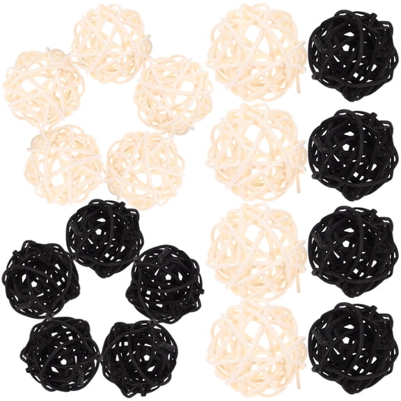 20 Pcs Takraw Aromatherapy Accessories Decorative Bowl Stick Rattan Balls Fragrance Diffuser