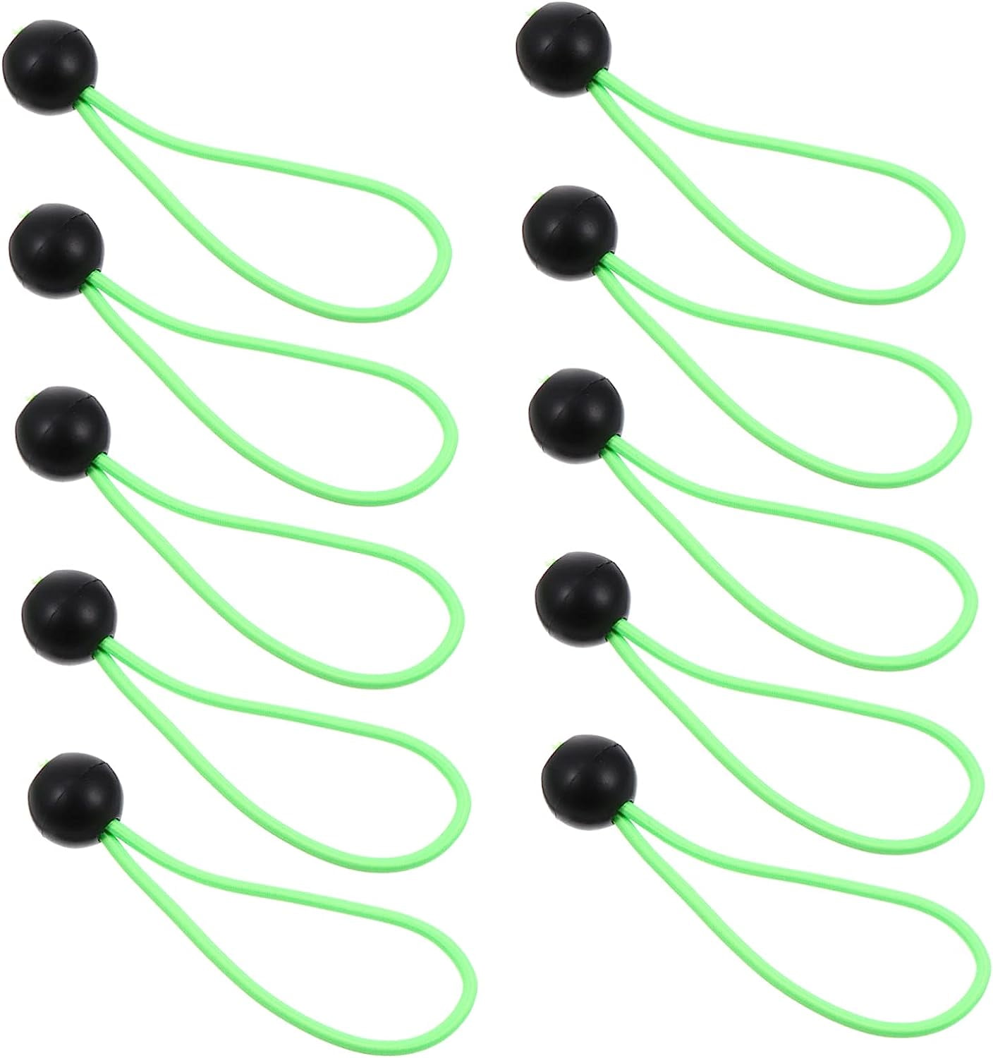 20 Pcs Tent Bungee Cord Tarp Tent Black Elastic Band Spring Tie Luggage ...