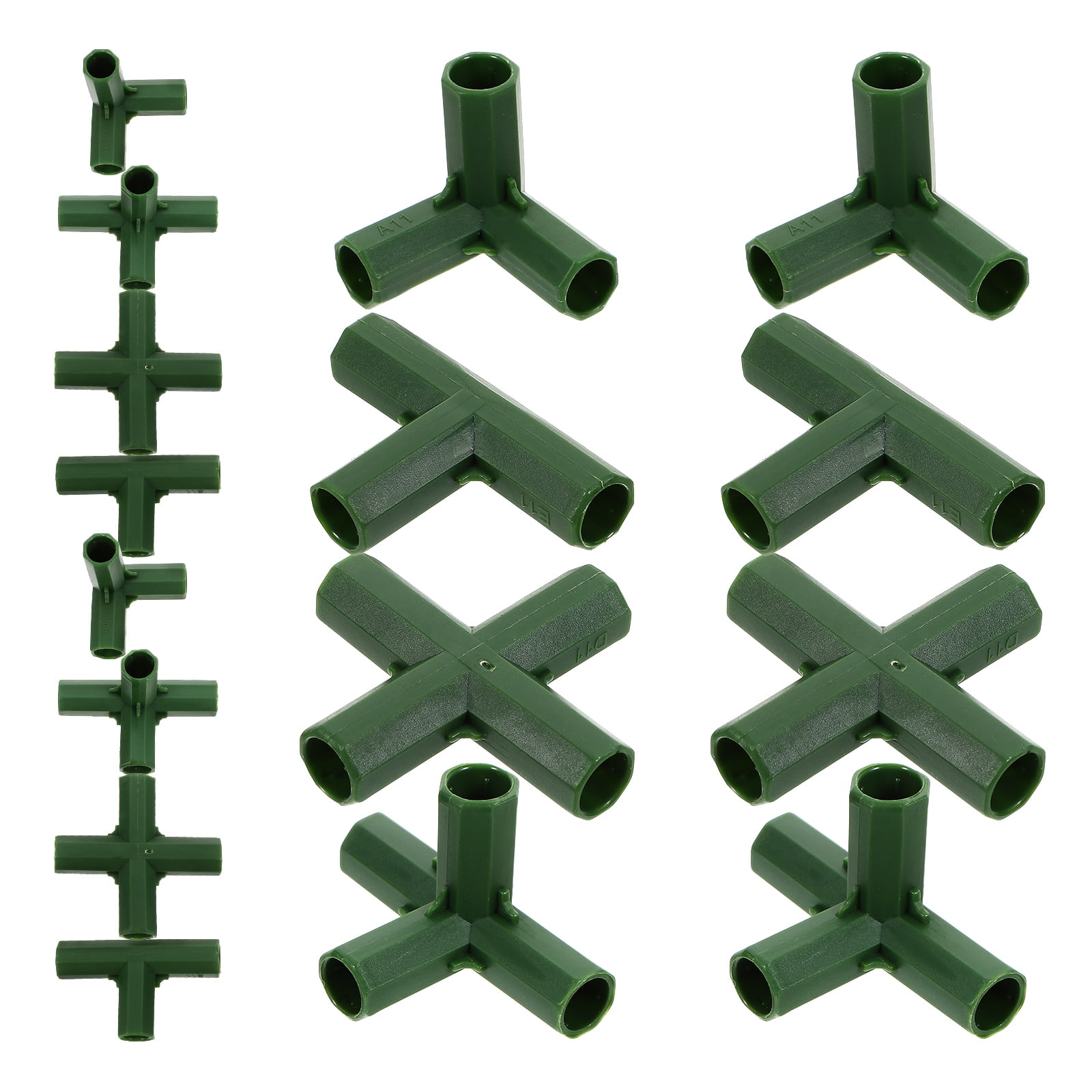 20 Pcs Tent Connector Tents Greenhouse Pipe Connectors Garden