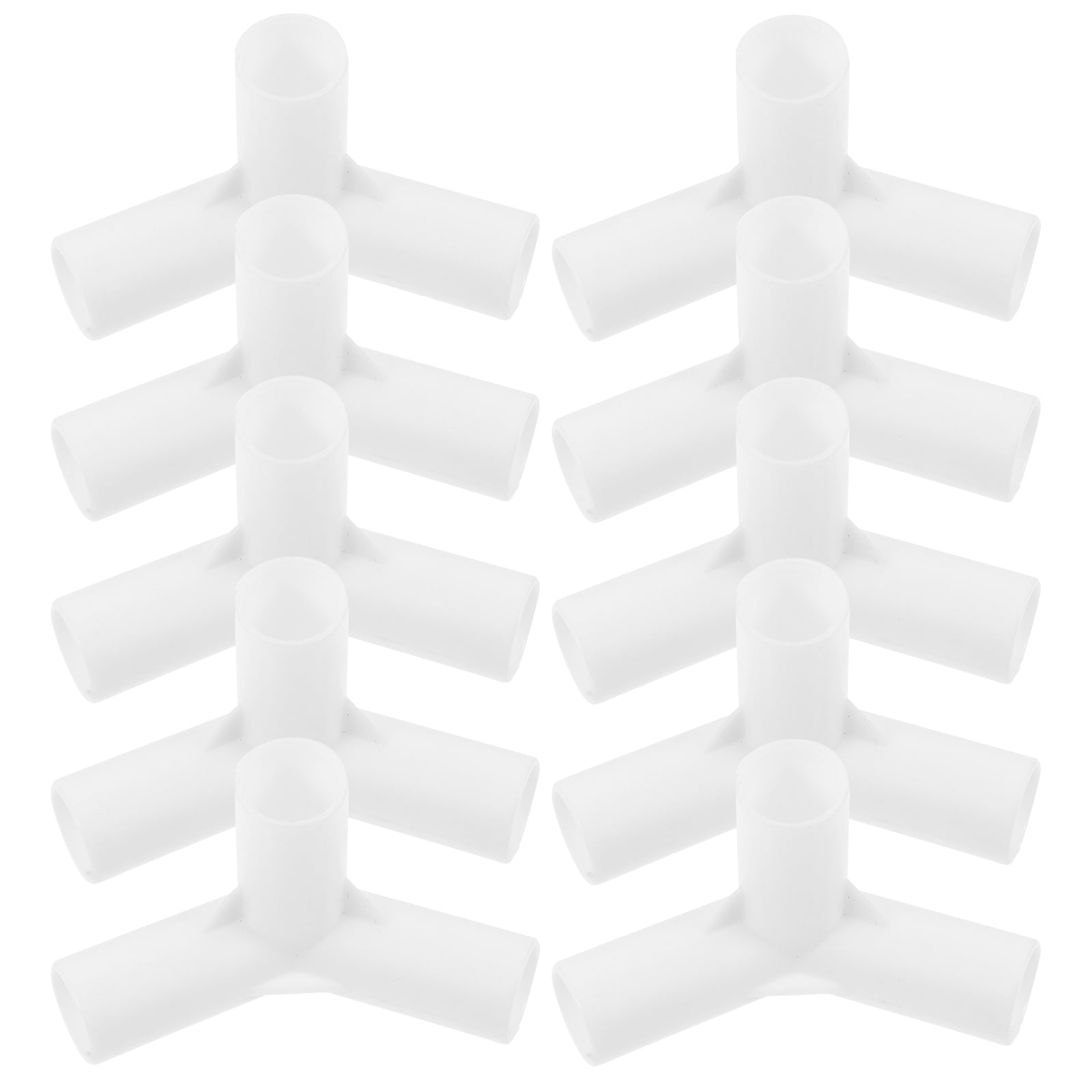 20 Pcs Tent Joint Tent Accessories Pole Connector Plastic Connector Three-way Connector Poles Pipe Adapter