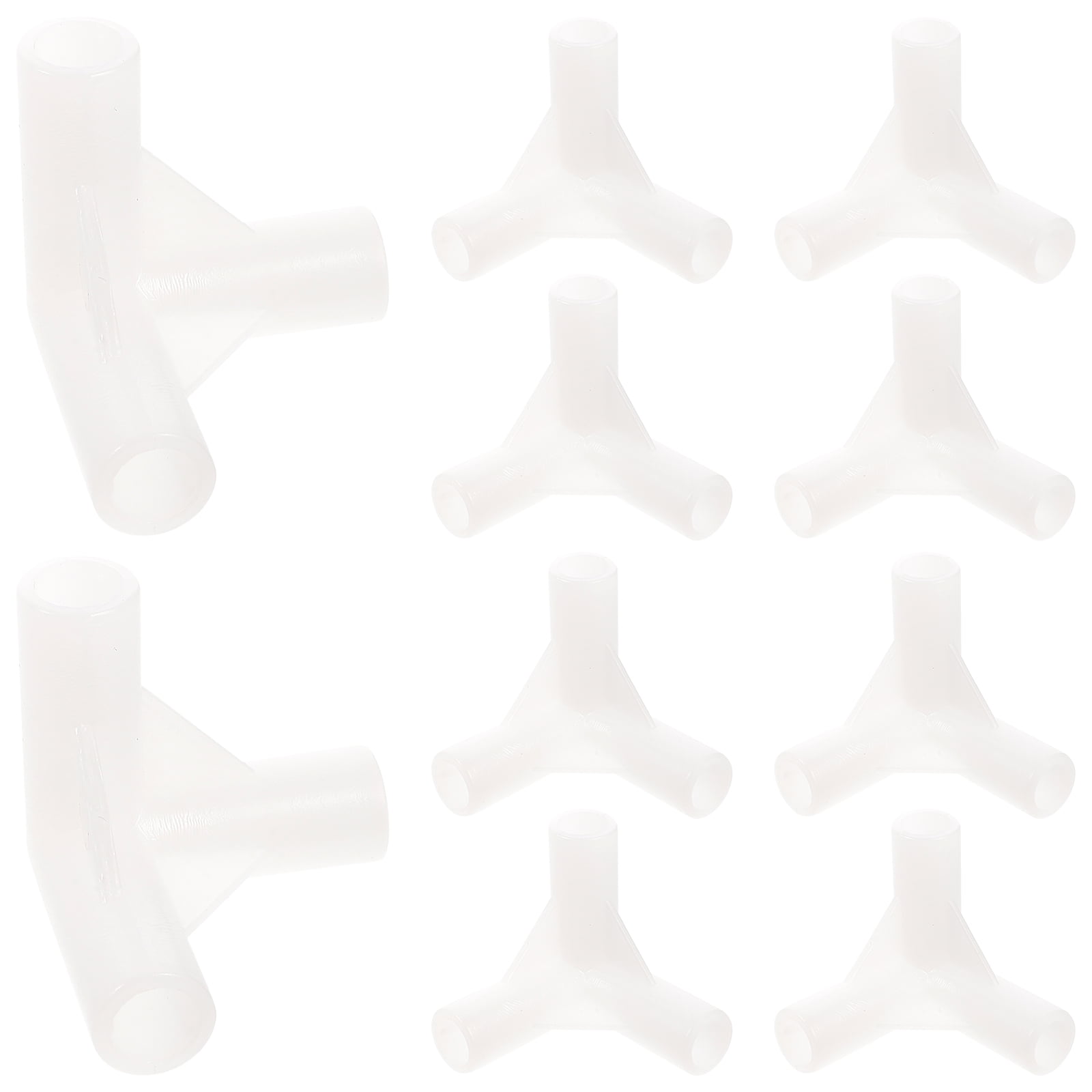20 Pcs Tent Joint Tents Tee Pipe Fitting Plastic Fittings Canopy Elbow
