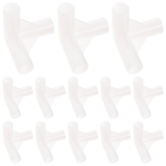 MERRYHAPY White Plastic Tee Connectors for Canopy and Tent Supports 20Pcs