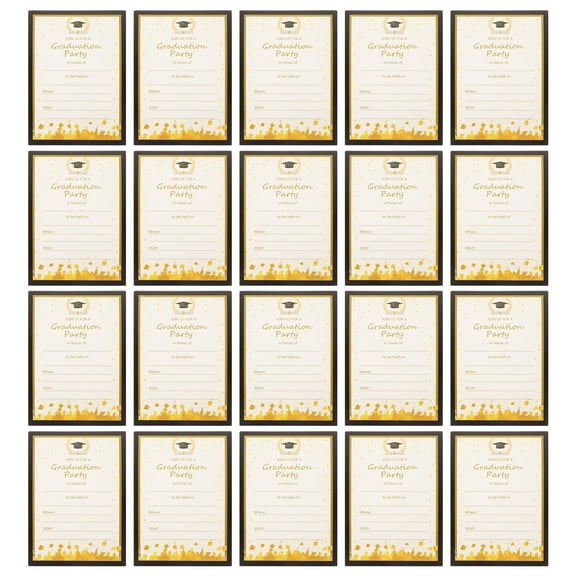 20Pcs Graduation Party Invitation Cards Congrats Announcements Cards Party Supplies
