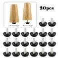 thumbnail image 1 of 20 Pcs Thread Table Desk Screw On Adjustable Levelling Foot Feet 21mm Base(Building & Hardware), 1 of 9