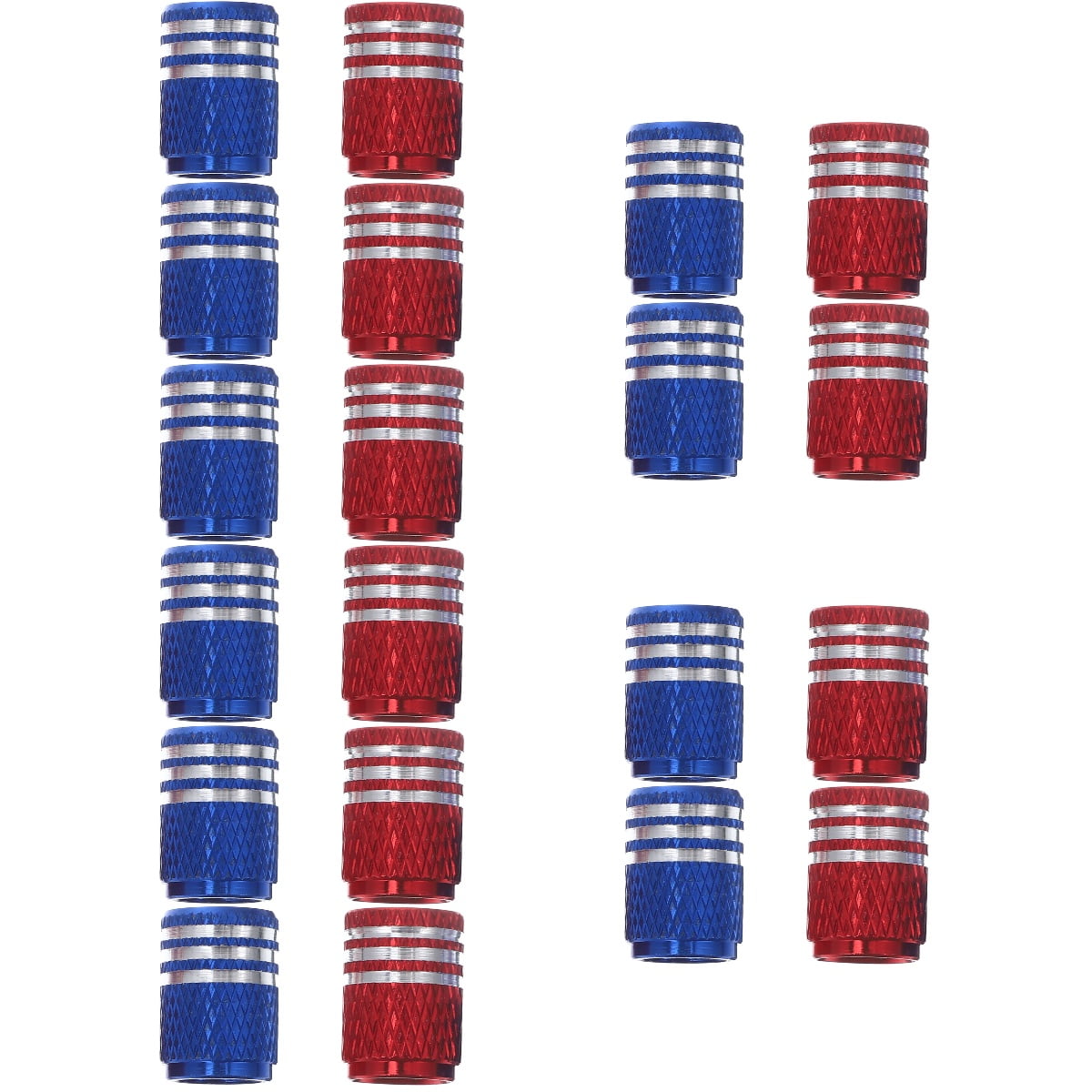 20 Pcs Tire Valve Cap Aluminum Alloy Car Tires Motorcycle Dust Caps for