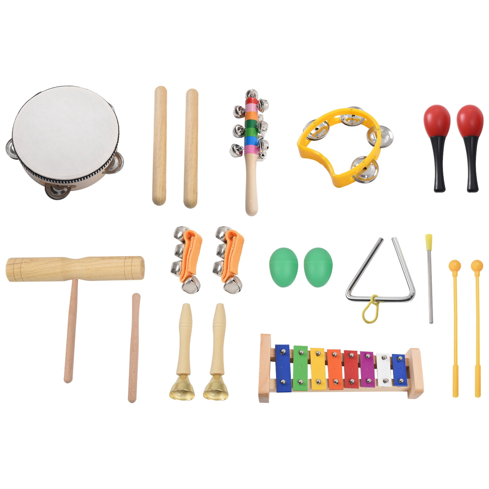 20 Pcs Toddler & Baby Musical Instruments Set Percussion Toy Toddlers