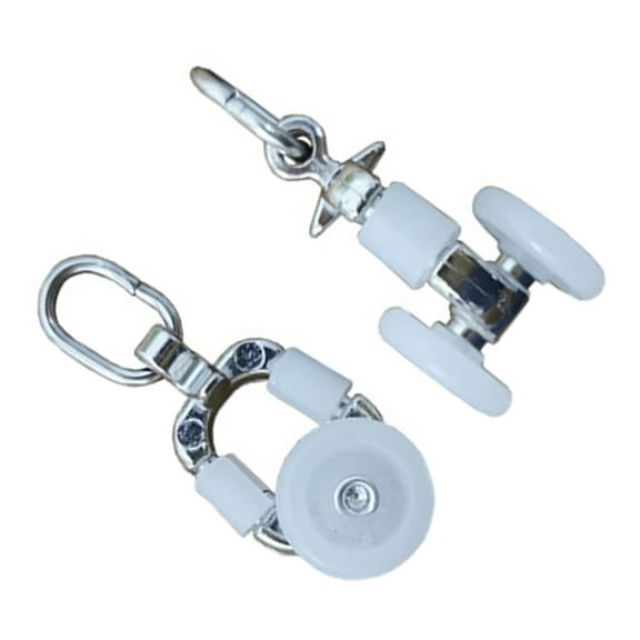 20 Pcs Curtain Silent Runner Roller for Track Ceiling Mount Rod Hooks Wheels