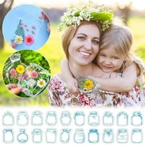 20 Pcs Transparent Bookmarks for Dried Flowers, 2025 Handmade DIY Bookmarks without Dried Flowers, Cute Clear Bookmark Kit for Pressed Flowers Page Clips Bookmark