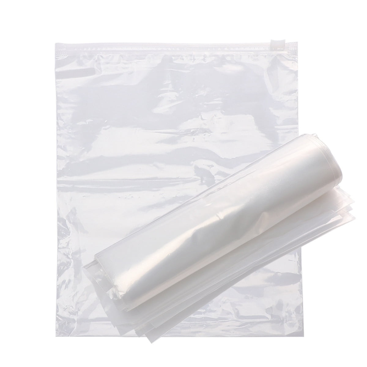 20 Pcs Transparent Poly Bags Clear Wrapping Packaging Clothing