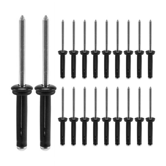 20 Pcs Tri-Grip Rivet with 20 O Rings Long Grip Tri-Fold Tri Bulb for Deep Water Installing Kayak, Canoe