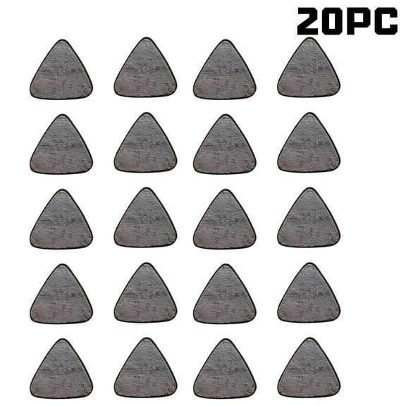 20 Pcs Triangle Mop Replacement Heads, Twist - To - Wring Design, 9.5X9.5X9.5 Inch Size For Hardwood Floors, Tile Floors, Kitchens, Bathrooms, Cleaning Supplies