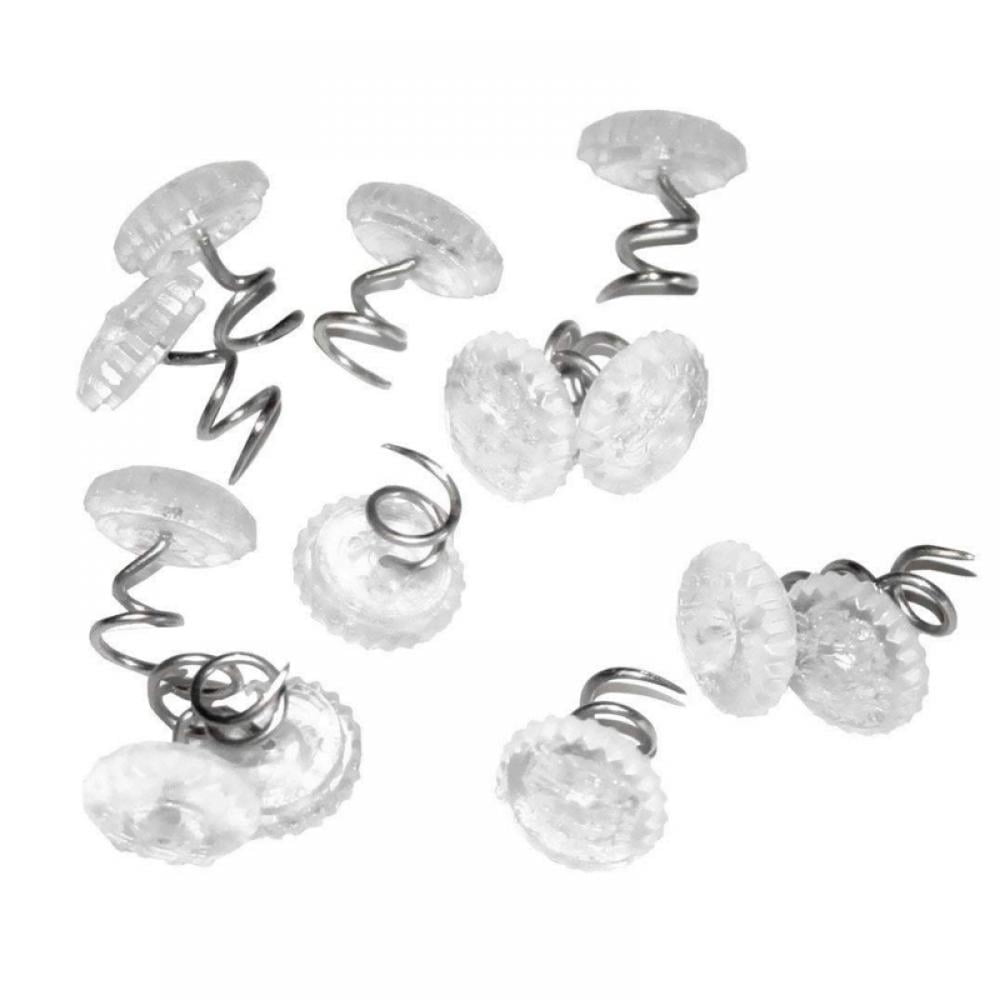 20 Pcs Twist Pins Upholstery Clear Heads Slip Cover Fasteners Headliner Pins for Sofa Car Van