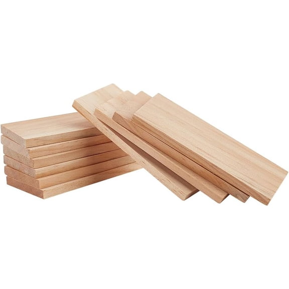 20 Pcs Unfinished Wood Pieces Rectangle Blank Wooden Sheets 41.6 Inch Blank Pine Wood Sheets Craft Wood Board for DIY Cards Arts Craft Project
