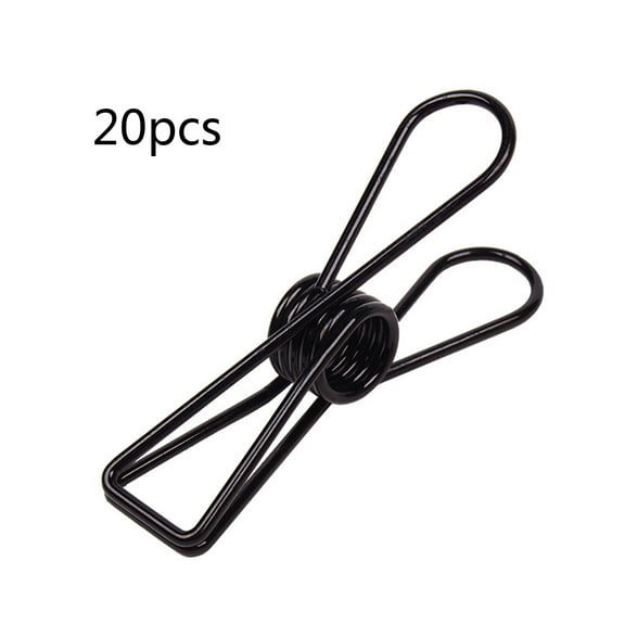 20 Pcs Utility Steel Wire Clips Stainless Steel Clothes Pins Laundry Clips