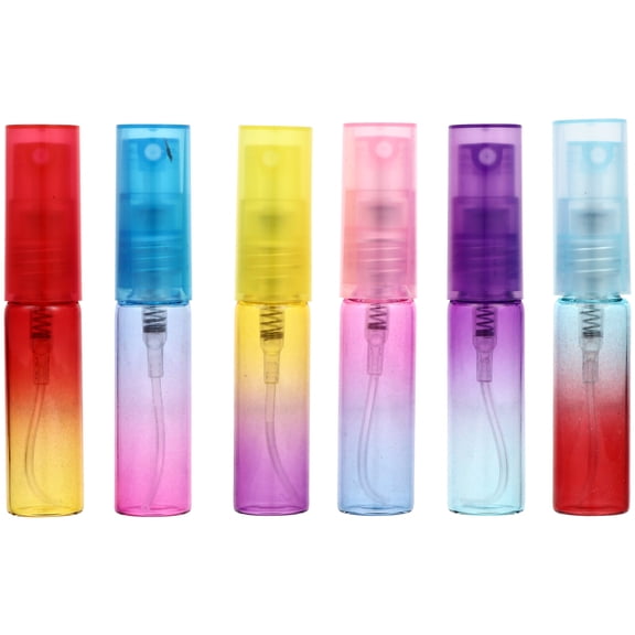 20 Pcs Vial Perfume Mister Bottles 5ml Rainbow Spray Portable