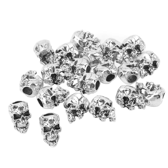 20 Pcs Viking Beard Beads for Dreadlocks Hair Tube Rings Antique Silver Norse Celtic Braiding Jewelry Clips with 0.24 in / 6 mm Hole for DIY Braids, 3.15 x 2.36 in / 8 x 6 cm Set