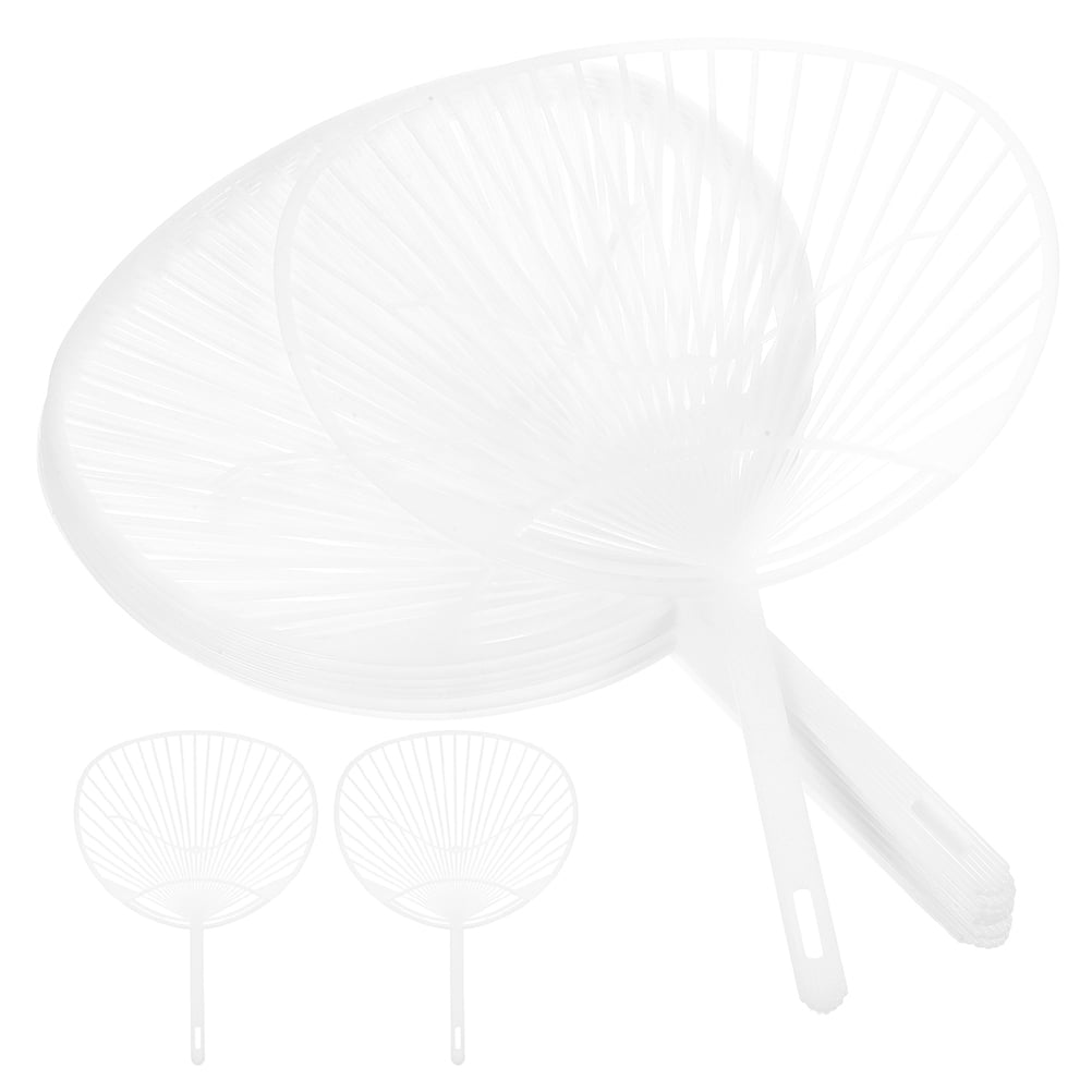 20 Pcs Vintage Decor DIY Craft Kit Hand Fan Making Material DIY