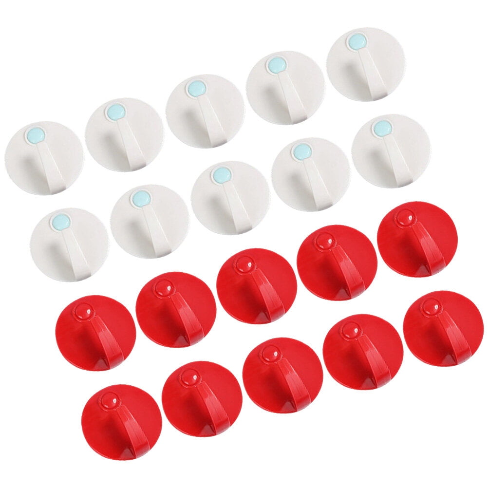20 Pcs Wall Storage Hook Heavy Duty Picture Hangers Adhesive Door Hooks