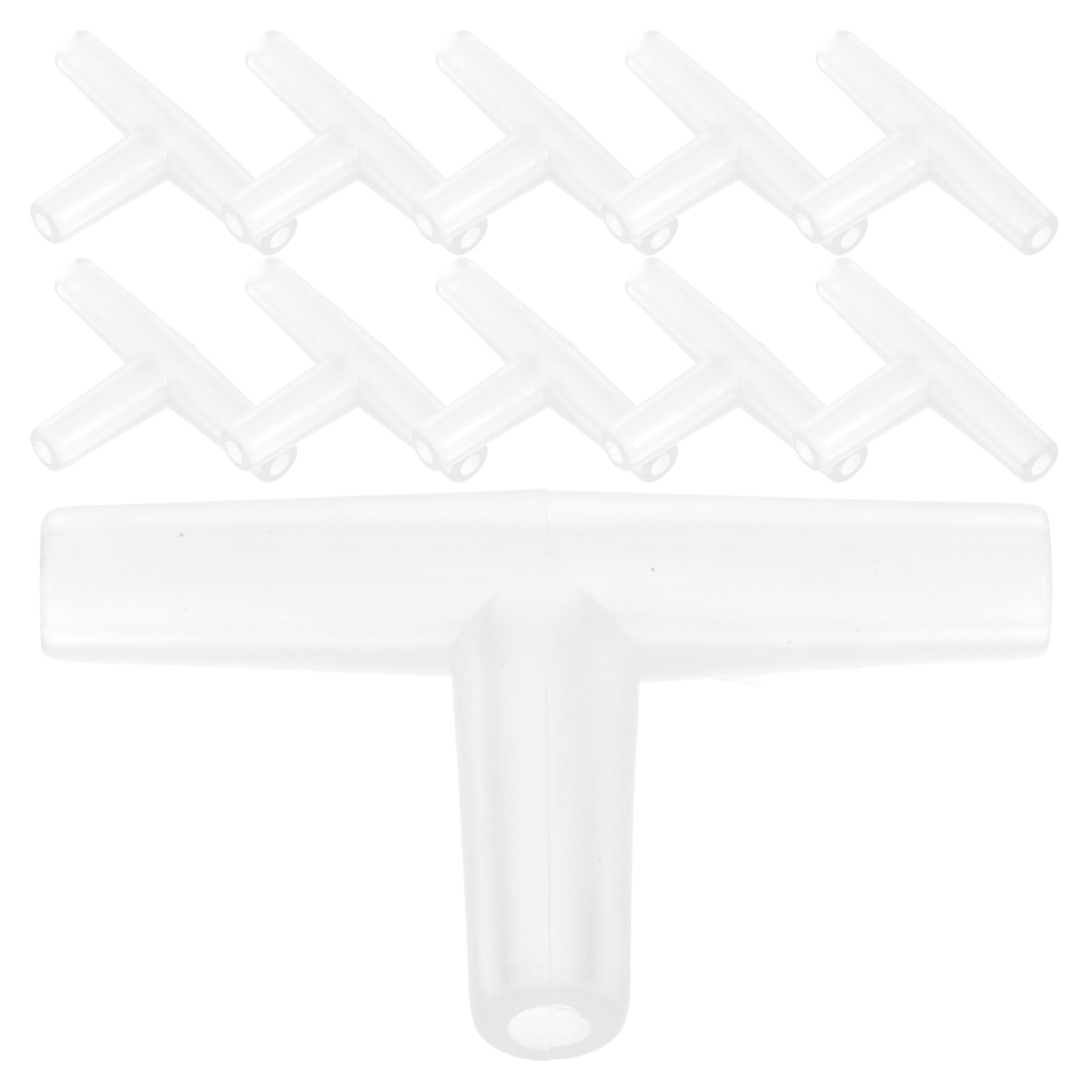 20 Pcs Wash Basin Knob Shunt Connector Accessories 3x1.7x0.4cm Transparent