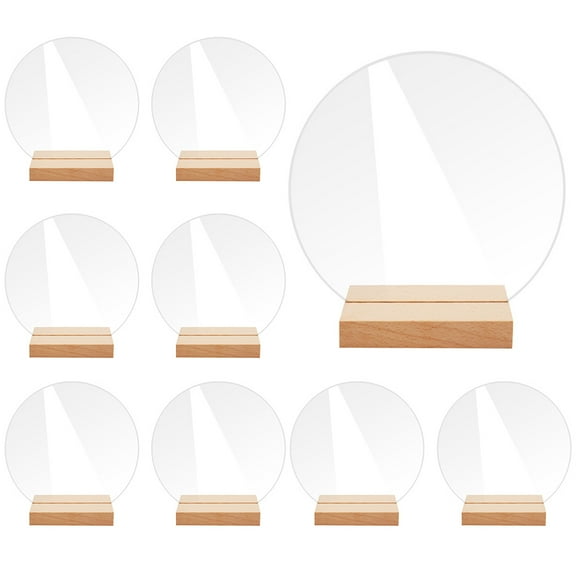 CIMAXIC Acrylic Wedding Place Cards, Transparent Blank Signs for Decor, 20Pcs