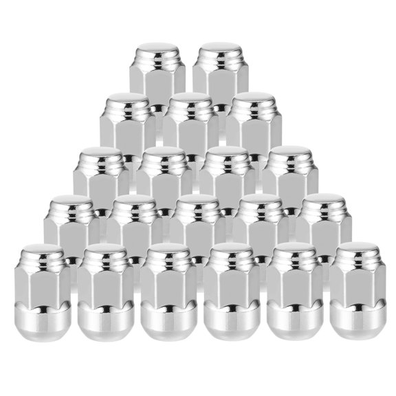 20 Pcs Wheel Lug Nuts Compatible for Honda CR-V for Honda Civic Chorme Plated M12x1.5 Tire Lugnuts
