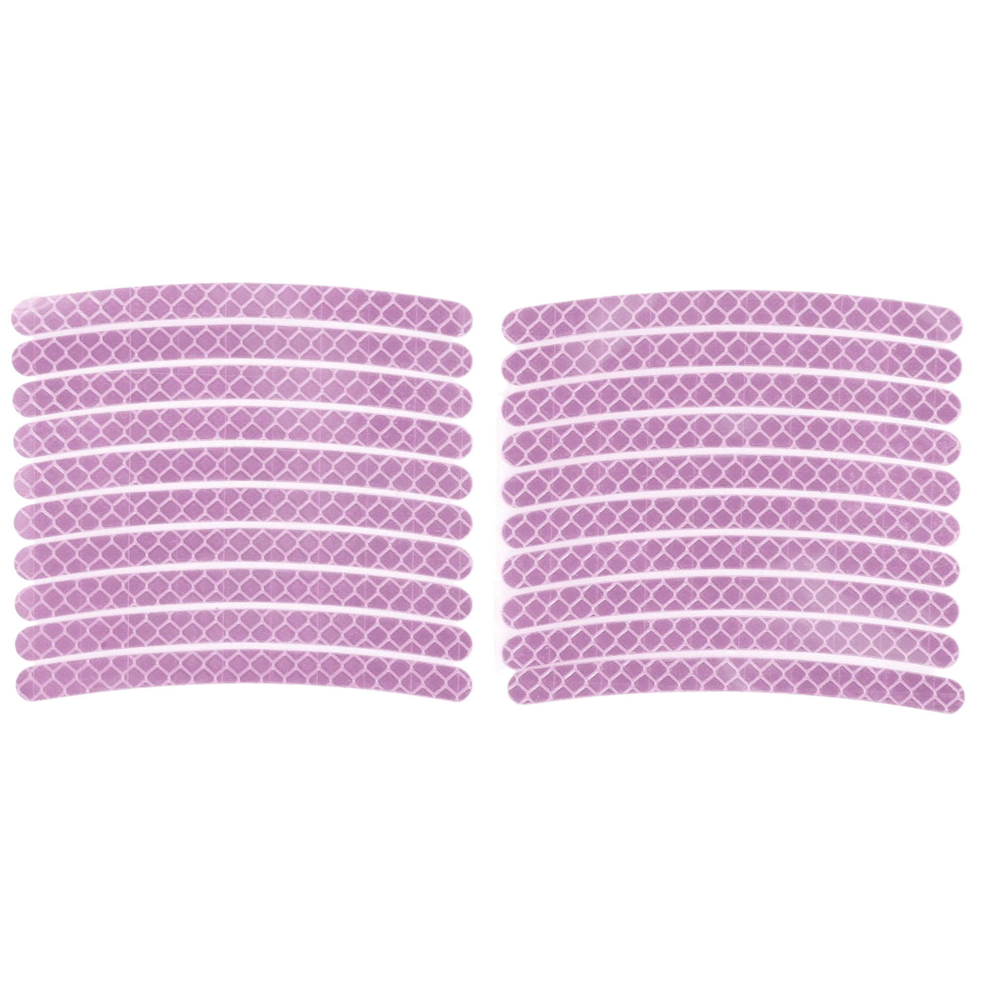 Purple Rim Sticker 20 Pcs Wheel Rim Stickers Arc-Shape Car Wheel Rim Tapes Decoration ...