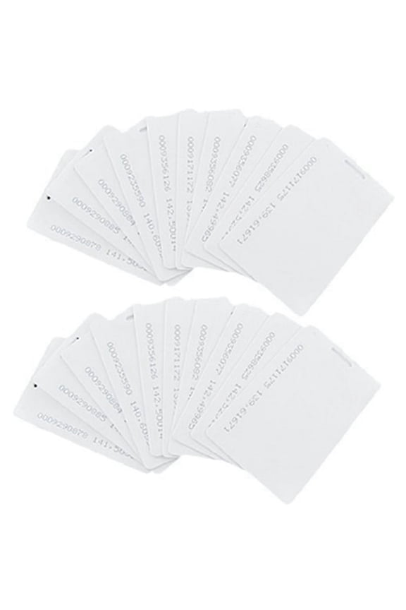 20 Pcs White 125Khz 1.9mm RFID Access Proximity Card