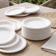 thumbnail image 1 of 20 Pcs White Paper Plates, 7 Inch Disposable Dessert Dinnerware for 20 Guests, Sturdy Cake Snack Plates for Birthday Party Picnic and Daily Use, 1 of 7