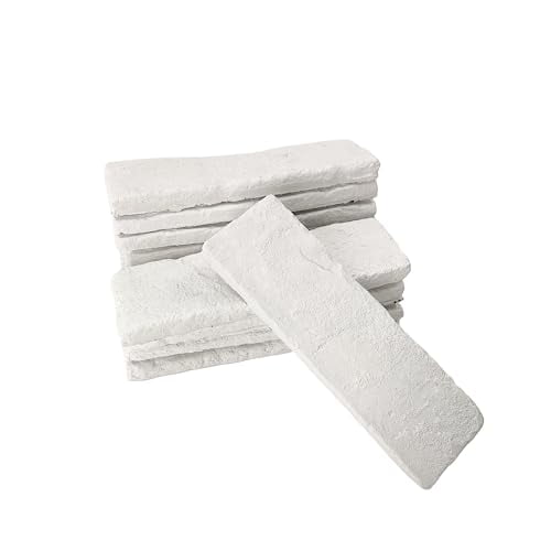 20 Pcs White Thin Brick Veneers, 2.4in x 7.9in 3D Faux Wall Brick for Kitchen Backsplash, Fireplace, Living Room, Interior and Exterior Decoration (3.5 sq.ft)$$Tools & Hardware Other