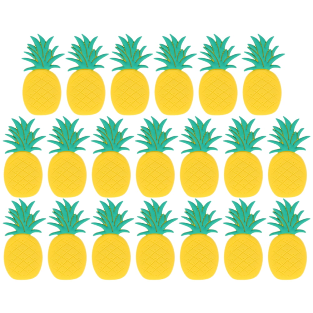 20 Pcs Whiteboard Fridge for Kids Pineapple Locker Silica Gel