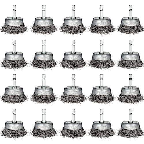 20 Pcs Wire Cup Brush for Drill Abrasive 2