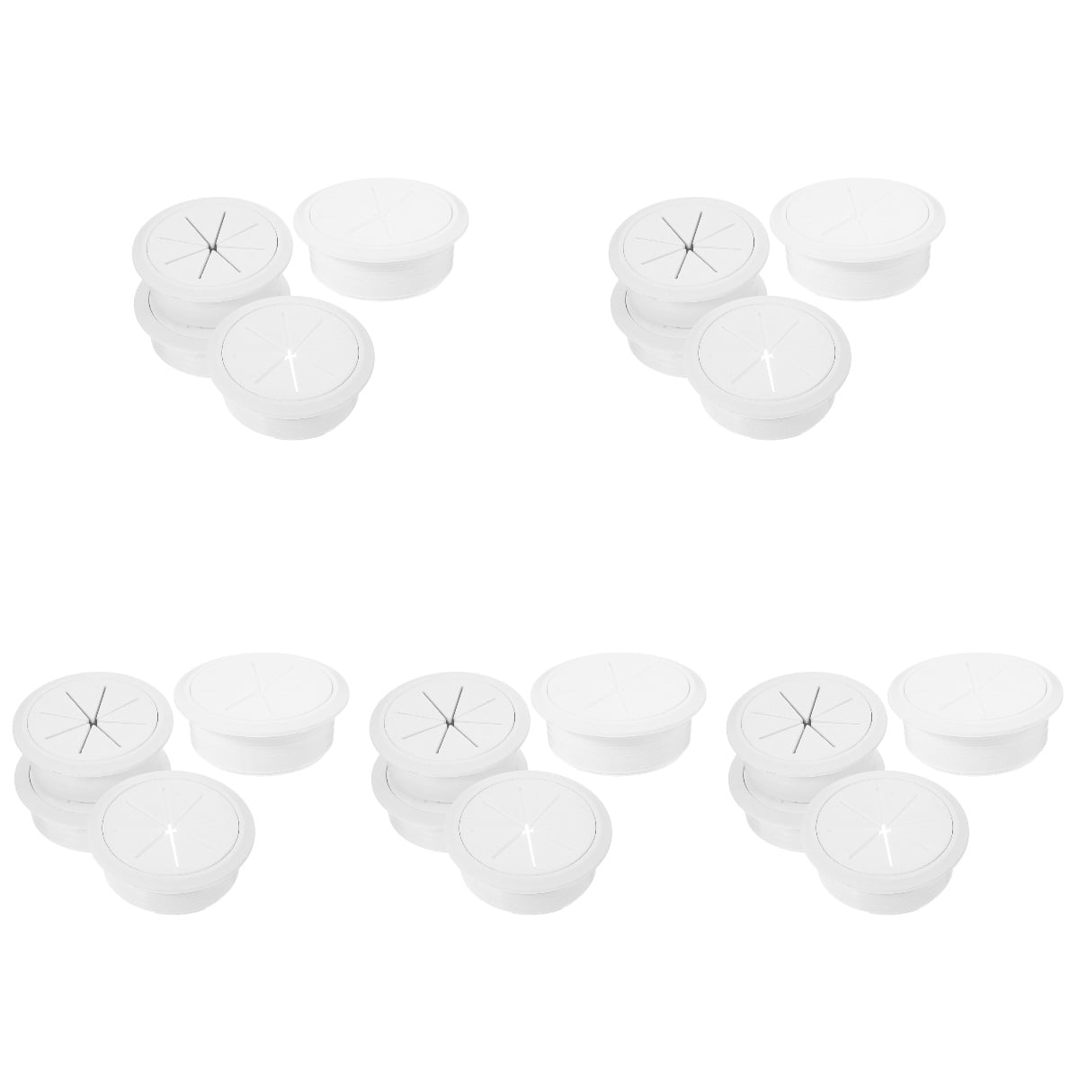 20 Pcs Wiring Hole Cover Practical The Wire Washers Desktop Cable Plug