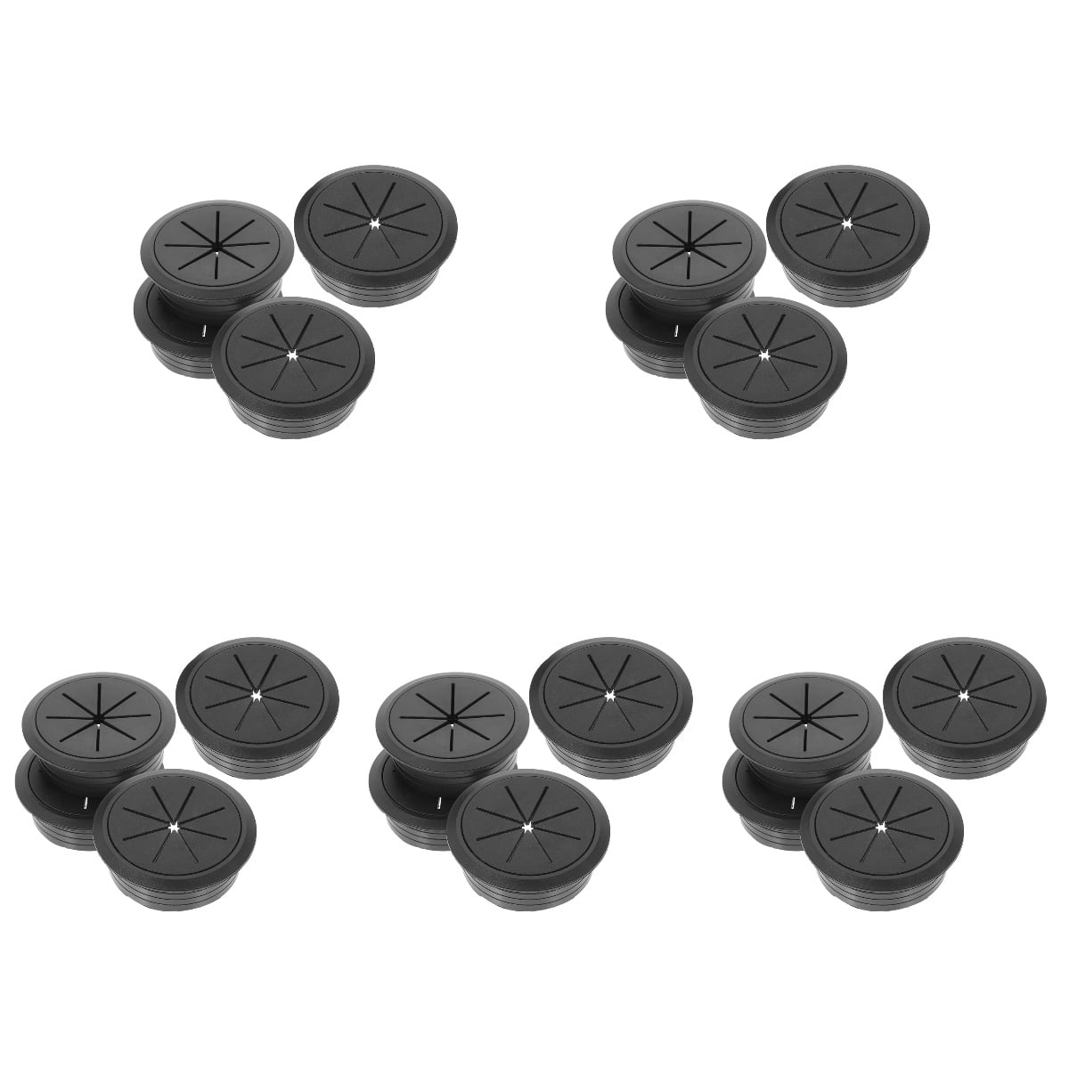 20 Pcs Wiring Hole Cover The Wire Cable Desk Grommet Decorative