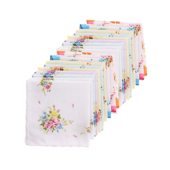 20 Pcs. Women Flowers Fabric Made of , Soft And Breathable Ladies 30cm