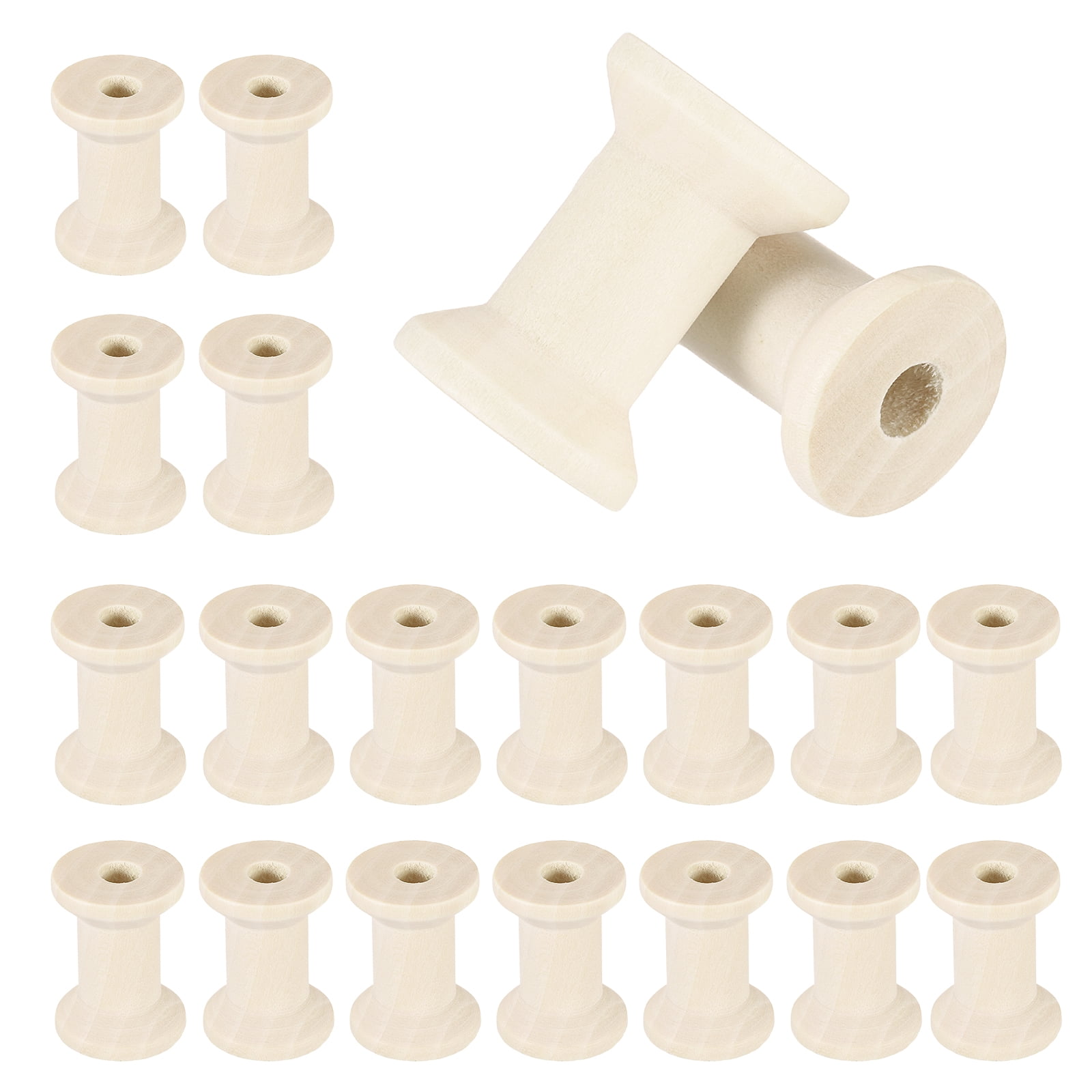 20 Pcs Wooden Spool for Craft, 1.2